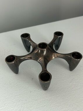 Vintage Gorham 6-Arm Metal Candle Holder - Silverplate Finish